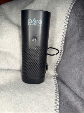 Pure Enrichment Black Portable Air Purifier - Compact Car & Home